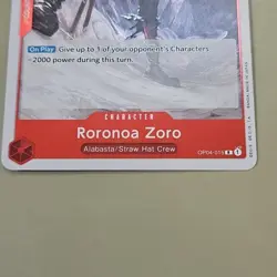 One Piece Roronoa Zoro (OP04-015/202) OP04 Kingdoms of Intrigue NM FOIL TCG CCG - Image 4