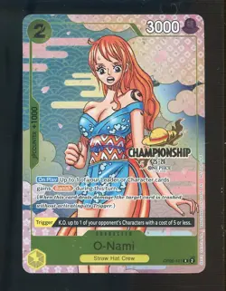 One Piece TCG O-Nami Nami OP06-101 25-26 Championship Promo - Image 1