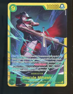 One Piece OP14-119 Azure Sea's Seven Dracule Mihawk Gold SEC - Image 1