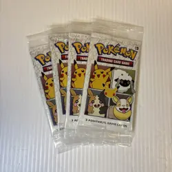 4x SEALED 25th Anniversary General Mills Pokemon Cereal 3 Card Booster Packs - Image 1