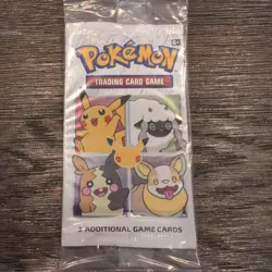 (1) SEALED Pokemon 25th Anniversary General Mills Cereal Booster Promo Pack - Image 1