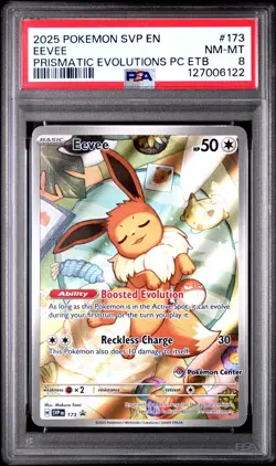 2025 Prismatic Evolutions Pokemon Center Elite Trainer Box Eevee Promo - Image 1