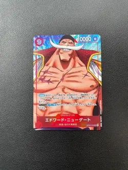 One Piece Card Game Edward Newgate OP02-004 SR Japanses BJAH - Image 1