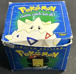 1999 Pokemon 23k Gold Plated Trading Card Togepi with Box - Image 1