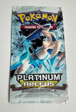 Empty Pokemon Card Wrapper Platinum Arceus - NO CARDS - Image 1