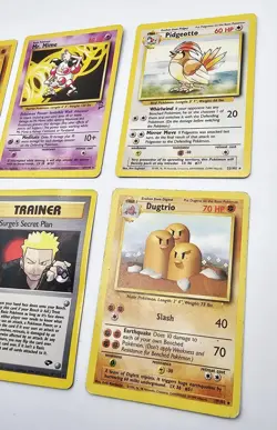 Vintage Rare Pokemon 6 Card Lot Base Base 2 Fossil Jungle Gym Cards WOTC - Image 2