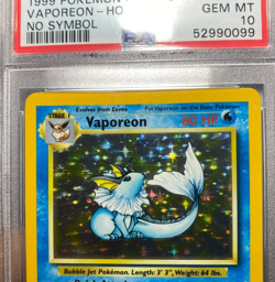 Pokemon Jungle VAPOREON ERROR NO SYMBOL CARD POP 1 OF 18 THAT'S PSA10 #52990099 - Image 3