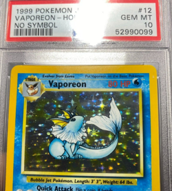 Pokemon Jungle VAPOREON ERROR NO SYMBOL CARD POP 1 OF 18 THAT'S PSA10 #52990099 - Image 4