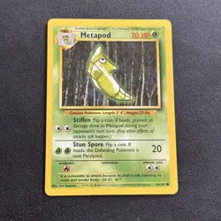 Metapod 54/102 Base Set WOTC Pokemon TCG Card - Image 1