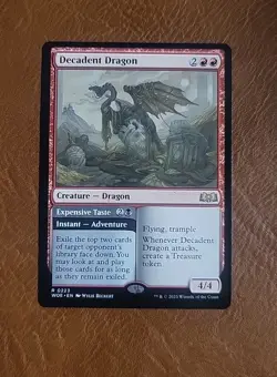 NM Decadent Dragon #223 Wilds of Eldraine WOE - Image 1