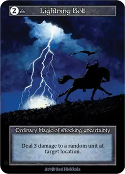 FOIL Sorcery Contested Realm - Lightning Bolt (Foil) - Beta (B) - Image 1