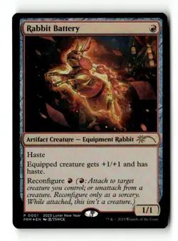 MTG | Rabbit Battery | Uni. & Misc. Promos | Foil | Moderately Played | English - Image 1