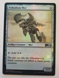 1x Palladium Myr FOIL Core Set 2021 M21 MTG Magic the Gathering NM - Image 1