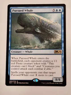 Pursued Whale - Magic Core Set 2021 M21 Magic the Gathering MTG Nice! - Image 1