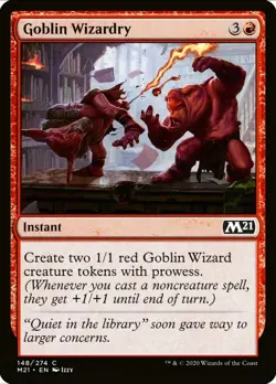 X 1 Goblin Wizardry NM-M Core Set 2021 M21 148 MTG Magic The Gathering - Image 1
