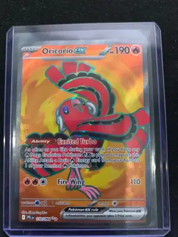 Pokemon TCG Oricorio ex 110/094 Phantasmal Flames Ultra Rare Full Art Holo NM - Image 1