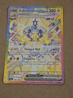 Galvantula ex 168/142 Sv07: Stellar Crown SI Rare Pokemon Card : Pack Fresh - Image 1