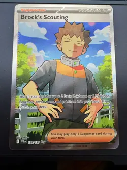 Brock's Scouting 179/159 Sv09: Journey Together Holo Pokemon - Image 1