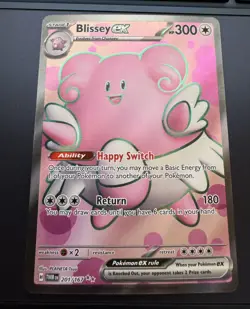 Pokemon TCG Blissey ex 201/167 Twilight Masquerade Full Art Ultra Rare Holo - Image 1