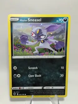 Hisuian Sneasel 92/189 Cosmos Holo Rare Swirl Astral Radiance Pokemon TCG - Image 1