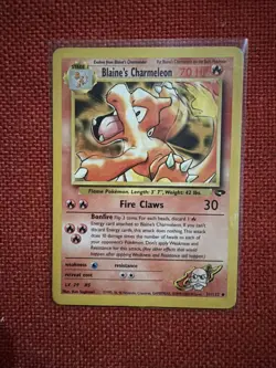 Blaine's Charmeleon 31/132 Gym Challenge Regular Uncommon Pokemon NM - Image 1
