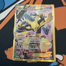 Pokemon TCG Alakazam EX Holo Ultra Rare 2016, 125/124 Card - Image 1