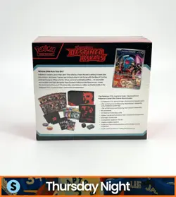 POKEMON CENTER TCG SCARLET & VIOLET DESTINED RIVALS SEALED ELITE TRAINER BOX - Image 2