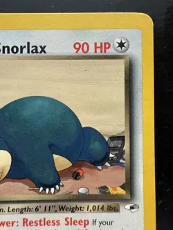 Pokemon Rocket’s Snorlax 33/132 Gym Heroes Rare 2000 WOTC (LP) - Image 3