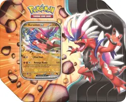 Pokemon TCG Slashing Legends Tin Koraidon ex - Brand New Factory Sealed - Image 1