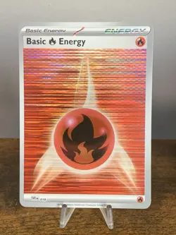 Basic Fire Energy - SVE018 - Holo - Pokemon Black Bolt & White Flare - Image 1