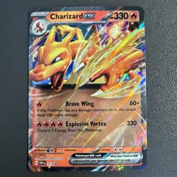 Pokemon Charizard ex SVP 161 Scarlet & Violet Holo Black Star Promo NM - Image 1