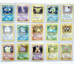 15x Full Base Set HOLO LOT Pokemon CHARIZARD BLASTOISE VENUSAUR + More Holo WOTC - Image 1