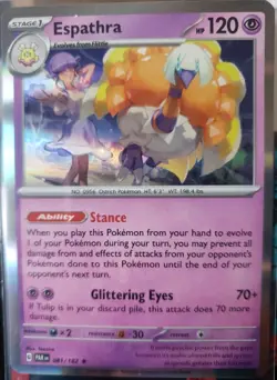 Gothitelle Master Ball Holo 2025 Pokemon TCG White Flare 43/86 & Espathra - Image 3