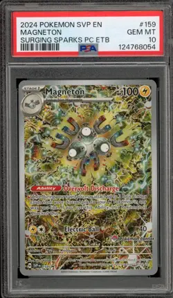 Pokemon Center Stamp Promo Magneton Surging Sparks ETB SVP EN 159 PSA 10 - Image 1