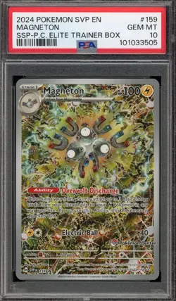 Pokemon Center Stamp Promo Magneton Surging Sparks ETB SVP EN 159 PSA 10 - Image 1