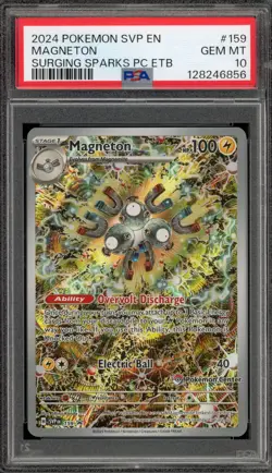 Pokemon Center Stamp Promo Magneton Surging Sparks ETB SVP EN 159 PSA 10 - Image 1