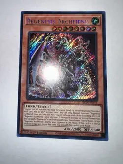 Yugioh Regenesis Archfiend ALIN-EN016 Secret Rare 1st Edition NM - Image 2
