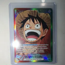 Bandai One Piece Card Game Monkey D. Luffy Leader Card OP13-001 Holo English x2 - Image 1