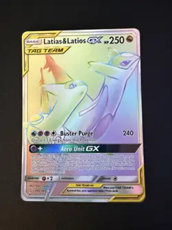2019 Pokemon Sun Moon Team Up Latias Latios GX Full Art #190/181 NM - Image 1