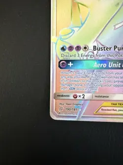 2019 Pokemon Sun Moon Team Up Latias Latios GX Full Art #190/181 NM - Image 5