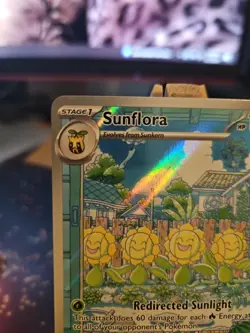 Pokemon TCG Sunflora Holo Card 169/167 Twilight Masquerade Series NM - Image 2