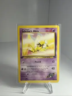 Pokemon TCG Sabrina's Abra Gym Challenge 1st Edition Common Card 94/132 NM - Image 1