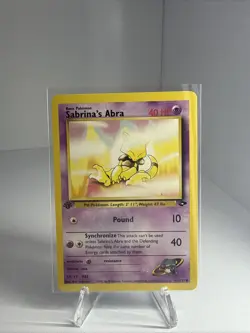 Pokemon TCG Sabrina's Abra Gym Challenge 1st Edition Common Card 94/132 NM - Image 3