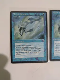 3x Mystic Remora 1995 magic the gathering cards - Image 4