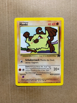 GERMAN Mankey 61/82 Team Rocket - Common Pokemon Card - HP - Image 1