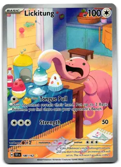 Lickitung 180/162 - Temporal Forces Illustration Rare Pokemon TCG - M/LP Card - Image 1