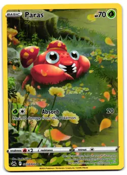 Paras GG32/GG70 - Crown Zenith Galarian Gallery Pokemon TCG Holo - M/LP Card - Image 1