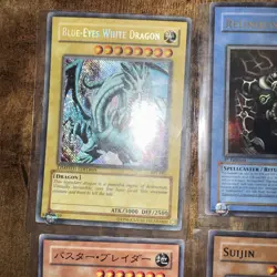 1996 Yu-Gi-Oh 7 Card Lot Blue Eyes White Dragon - Relinquished - Suijin - Image 3