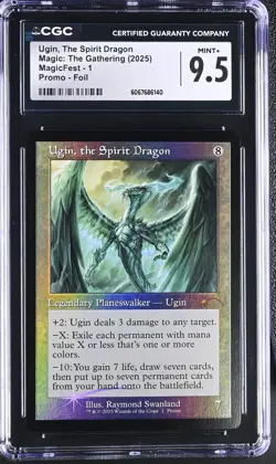 UGIN, THE SPIRIT DRAGON Promotional MagicFest Foil CGC 9.5 MTG - Image 1