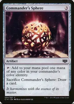 X 1 Commander's Sphere NM Commander 054 MTG Magic The Gathering - Image 1